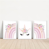 KIT 3 QUADROS UNICÓRNIO IRMÃS - comprar online