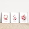 KIT 3 QUADROS FLORAL SIENNA - comprar online