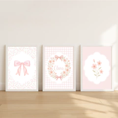 KIT 3 QUADROS IDENTIDADE VISUAL CLARA na internet