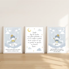 Kit 3 Quadros Príncipe Irmãos - comprar online