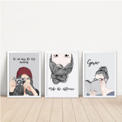 KIT 3 QUADROS TEEN II - loja online