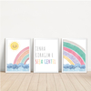 KIT 3 QUADROS ARCO ÍRIS TENHA CORAGEM - comprar online