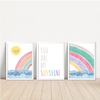 KIT 3 QUADROS ARCO ÍRIS