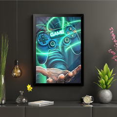 QUADRO MÃO CONTROLE GAME
