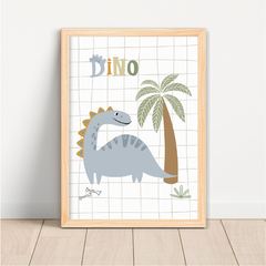 KIT 3 QUADROS DINOSSAUROS MENINO