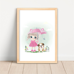 KIT 3 QUADROS BALÕES MENINA - comprar online
