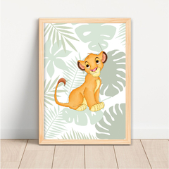 KIT 3 QUADROS REI LEÃO SIMBA