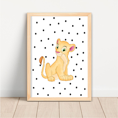 Kit 3 Quadros REI LEÃO NALA