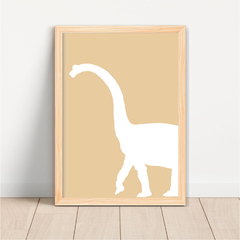 KIT 3 QUADROS DINOSSAUROS SILHUETA - La Artes Quadros e Decor