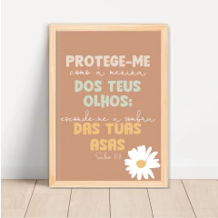 KIT 3 QUADROS MARGARIDAS MARIA versículo - La Artes Quadros e Decor