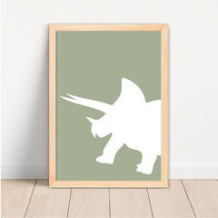 KIT 3 QUADROS DINOSSAUROS SILHUETA - loja online