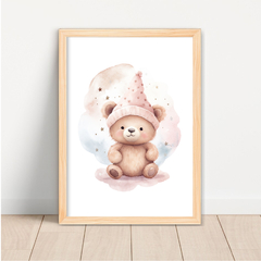 KIT 3 QUADROS URSA AQUARELA - comprar online