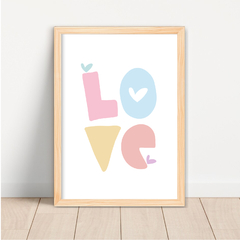 KIT 3 QUADROS BOHO LOVE CANDY - comprar online