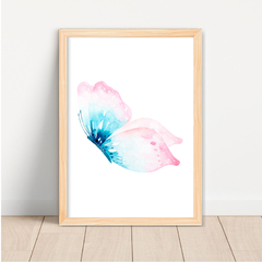 KIT 3 QUADROS BORBOLETAS AQUARELA 3 - comprar online