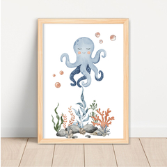 KIT 3 QUADROS FUNDO DO MAR 1 - comprar online