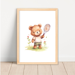 KIT 3 QUADROS URSOS ESPORTIVOS - La Artes Quadros e Decor