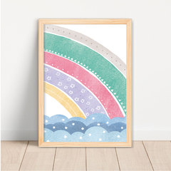 KIT 3 QUADROS ARCO ÍRIS - La Artes Quadros e Decor