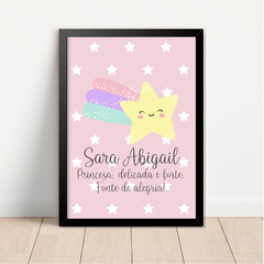 KIT 3 QUADROS SARA ABIGAIL - La Artes Quadros e Decor