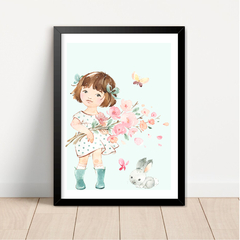 KIT 3 QUADROS JARDIM DA ANA LUISA - La Artes Quadros e Decor
