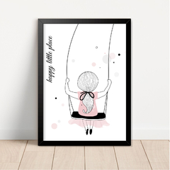 KIT 3 QUADROS BAILARINA FELIZ - La Artes Quadros e Decor