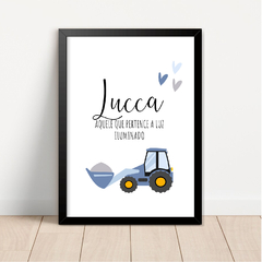 KIT 3 QUADROS LUCCA TRATOR - La Artes Quadros e Decor