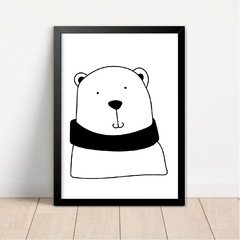 KIT 3 QUADROS ANIMAIS PRETO E BRANCO 3 - La Artes Quadros e Decor