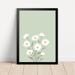KIT 3 QUADROS MARGARIDAS MARIA - La Artes Quadros e Decor