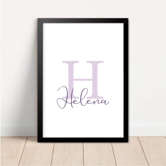 Imagem do KIT 3 QUADROS FLORAL LILÁS HELENA