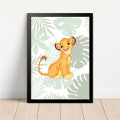 KIT 3 QUADROS REI LEÃO SIMBA - loja online