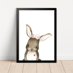 KIT 3 QUADROS ANIMAIS DO BOSQUE MENINA - loja online