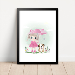 KIT 3 QUADROS BALÕES MENINA - loja online