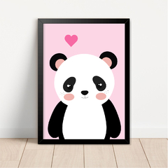 Imagem do KIT 3 QUADROS PANDA ROSA