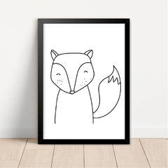 Imagem do KIT 3 QUADROS ANIMAIS PRETO E BRANCO 1