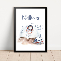 Imagem do KIT 3 QUADROS ASTRONAUTA IRMÃOS menina/menino