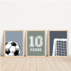 KIT 3 QUADROS FUTEBOL VINTAGE - comprar online