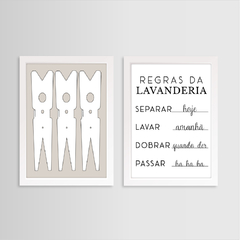 2 QUADROS LAVANDERIA - comprar online