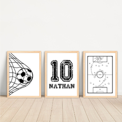 KIT 3 QUADROS FUTEBOL CAMPO na internet