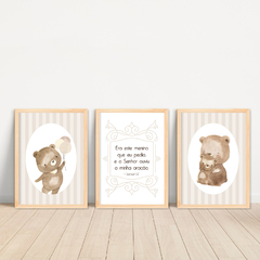KIT 3 QUADROS MÃE URSO RETRÔ na internet