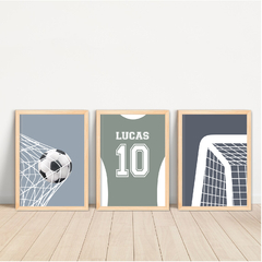 KIT 3 QUADROS FUTEBOL 2