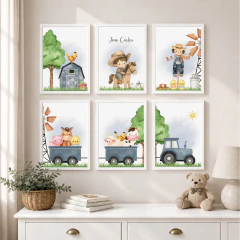 KIT 6 QUADROS FAZENDINHA DO JOÃO - comprar online