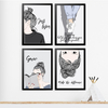 KIT 4 QUADROS TEEN