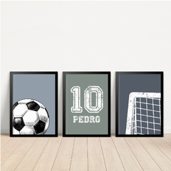 KIT 3 QUADROS FUTEBOL VINTAGE na internet