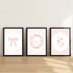 KIT 3 QUADROS IDENTIDADE VISUAL CLARA - La Artes Quadros e Decor