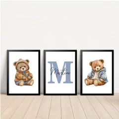 KIT 3 QUADROS URSO TED - loja online