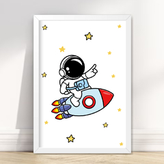 KIT 6 QUADROS ASTRONAUTA 6 - La Artes Quadros e Decor