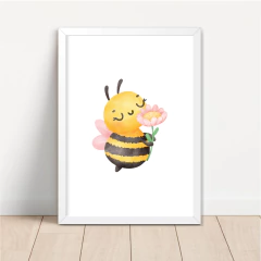 KIT 3 QUADROS ABELHA AQUARELA - comprar online