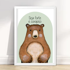 KIT 6 QUADROS ANIMAIS DO BOSQUE MENTA - loja online