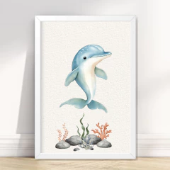 KIT 6 QUADROS FUNDO DO MAR CUTE - loja online