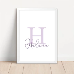 Imagem do KIT 3 QUADROS FLORAL LILÁS HELENA