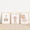 KIT 3 QUADROS URSO BOHO